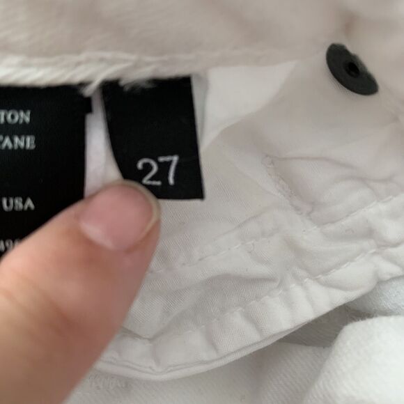 Parker Smith Los Angeles Denim Jeans Sz 27 White Slit Back Ankle Pockets NEW A10 - Picture 10 of 11